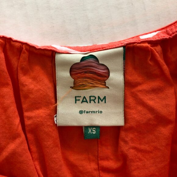 Farm Rio Women’s Orange Neon Jungle Tiered Maxi Dress Size XS Casual Resort - Picture 9 of 16